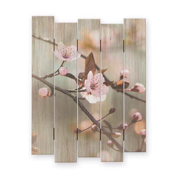 Kirschblüten | Shabby chic Holzbild | ca.60x44cm