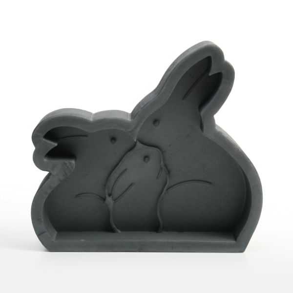 Handgefertigte 3D Silikon-Form „Osterhasen“ zum Basteln handgegossener Oster-Deko