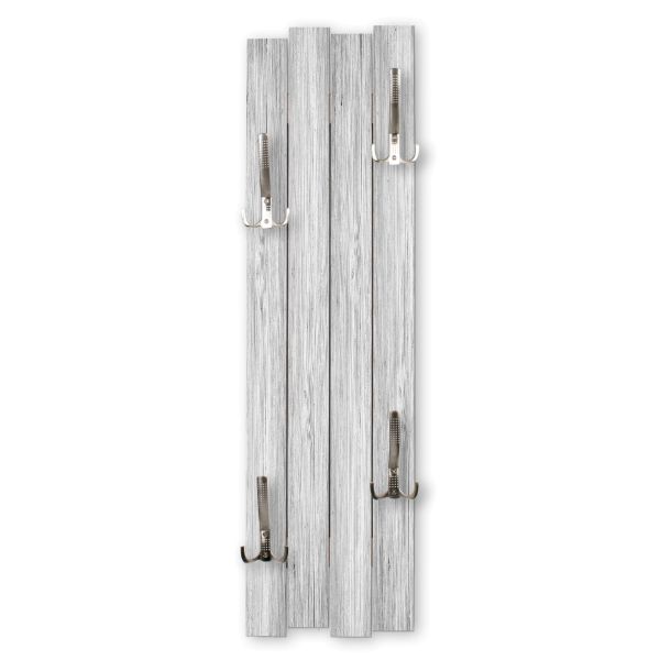 Holz Grau | Shabby chic Holz-Garderobe | ca.100x30cm aus MDF