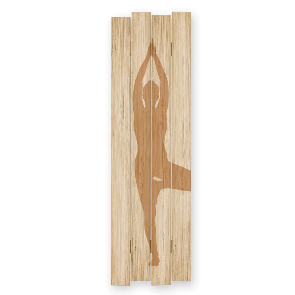 Yoga | Shabby chic Holzbild | ca.100x30cm