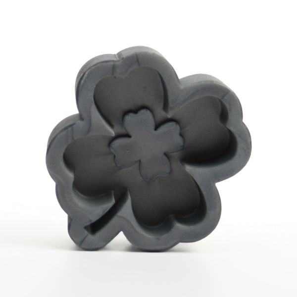 Handgefertigte 3D Silikon-Form "Kleeblatt" aus hochwertigem Silikon zum Basteln